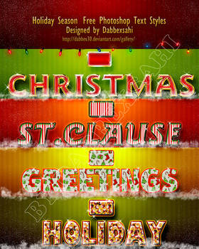 christmas ps text style by dabbexsahi