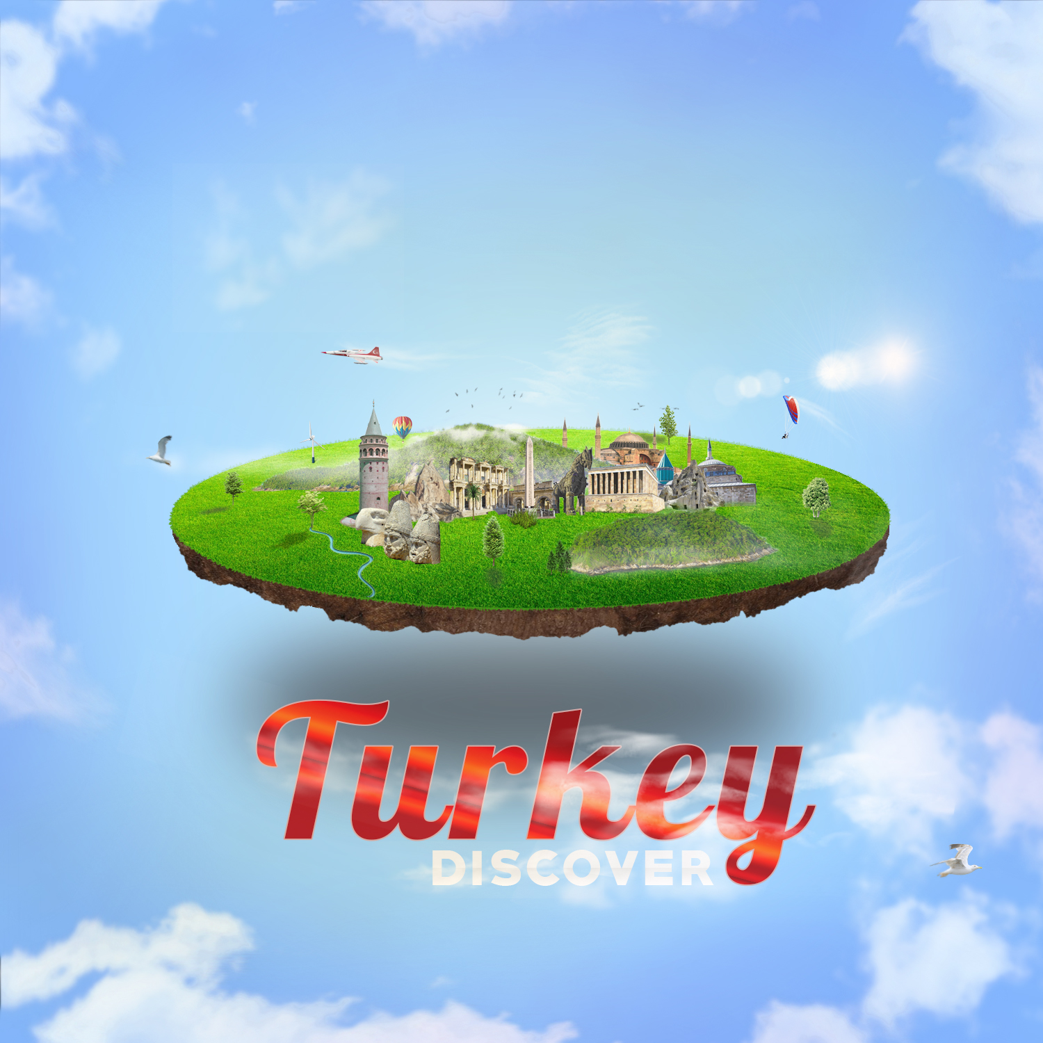 3d Turkey Floating Island Travel Agency Flyer(Post by dabbex30 on ...