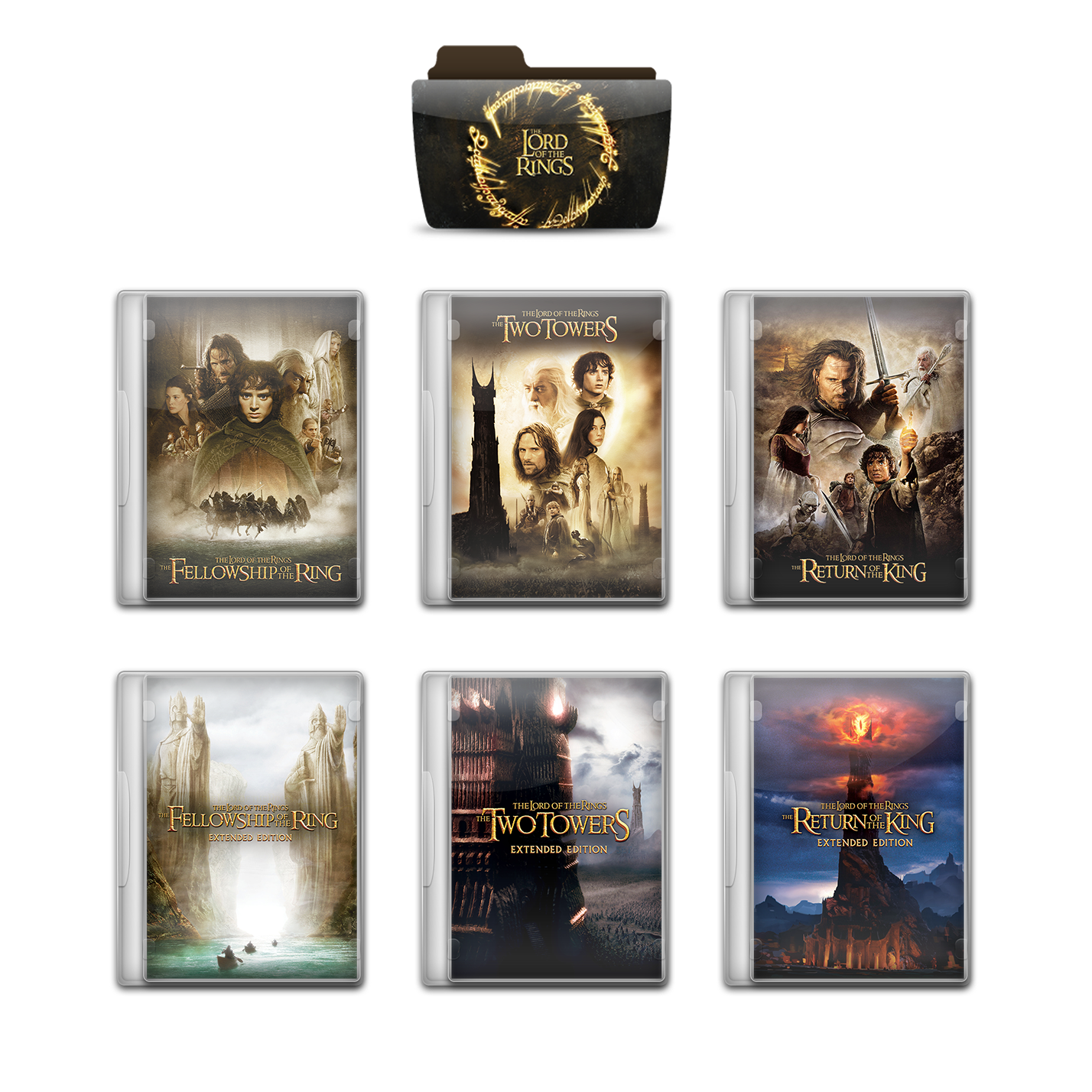 The Lord of the Rings Trilogy - Plastic Case Cover