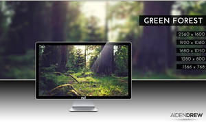 .: Green Forest Wallpaper :.