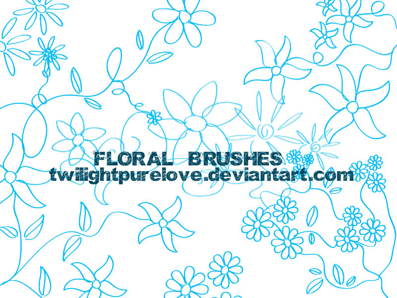 floral brushes by twilightpurelove on DeviantArt