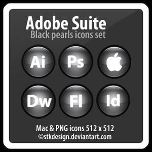 Black pearls icons Adobe CS3
