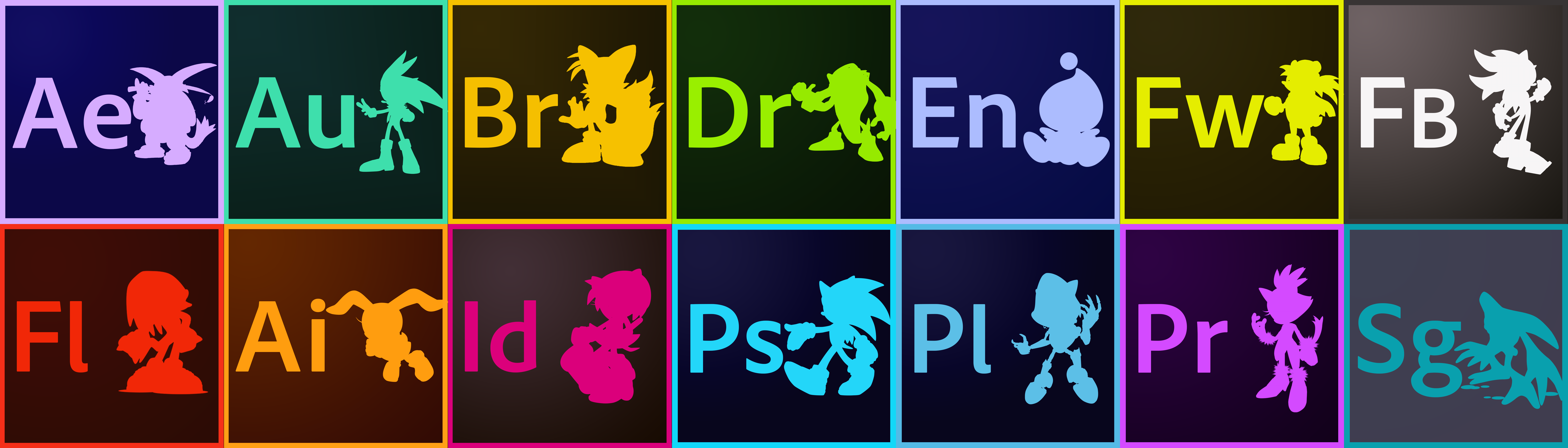 Sonic the Hedgehog Adobe CS6 Icons (ICO's)