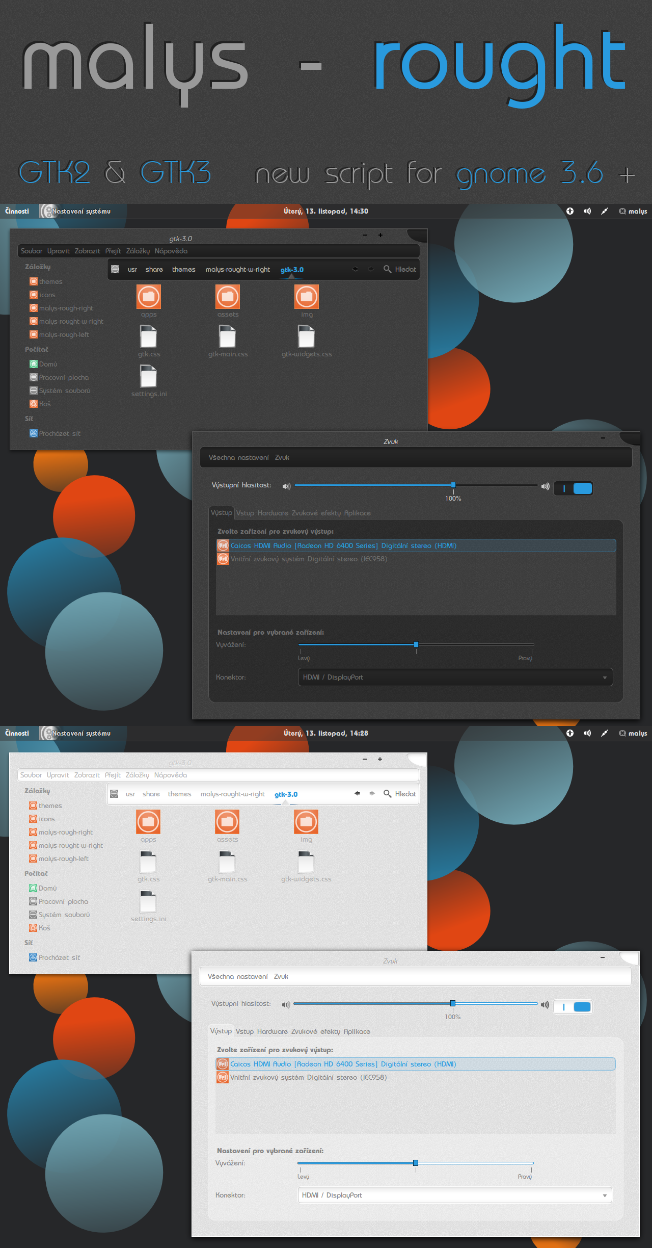 malys - rought 2.0  for  gnome 3.6