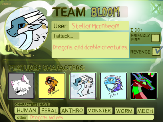 Artfight Info Sheet by Stella-the-tiger on DeviantArt