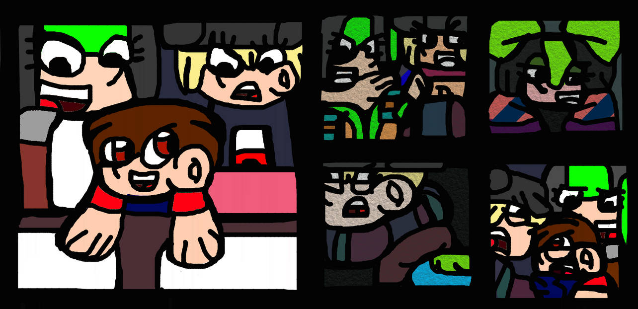 Showing My Drawings To Tabitha And Courtney by DestiniteEmperor on