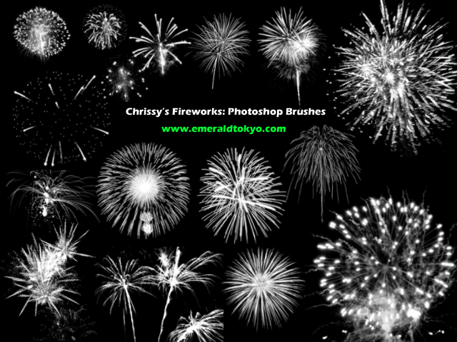 Chrissy's Firework PS Brushes