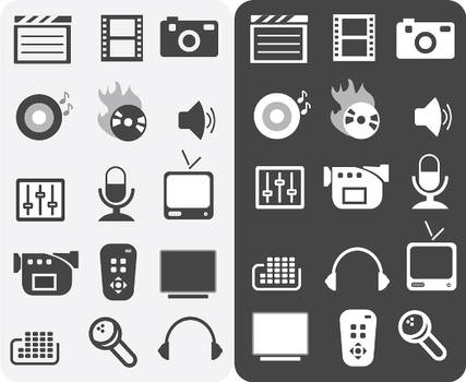 Media Icons by ipapun