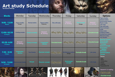 Make your personalized work schedule! by Suzanne-Helmigh