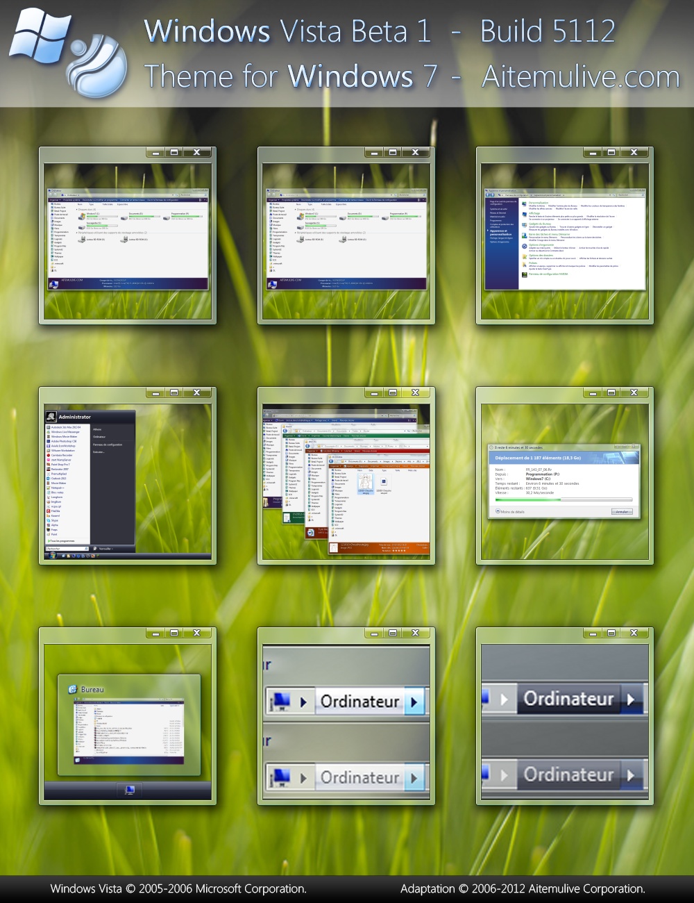 Windows 7 Longhorn 5112 theme - Release