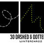 Dashed + dotted line brushes