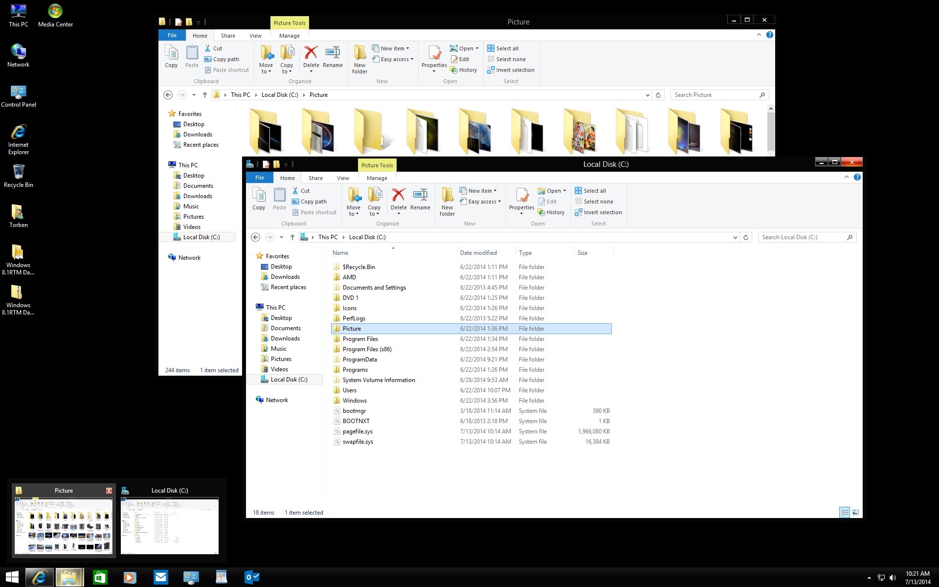 Windows 8.1 Update1 RTM Dark Aero