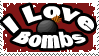 I Love Bombs stamp by UltimateAoshi