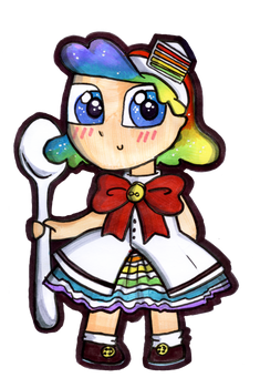 -Rainbow Cake Chibi-