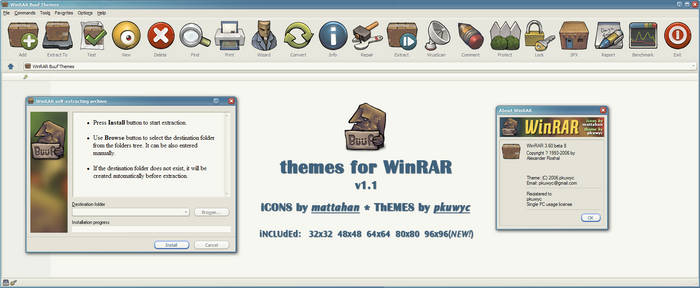 Buuf theme for WinRAR