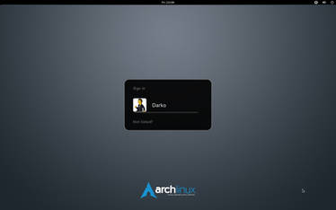 Arch Linux element GDM wallpaper