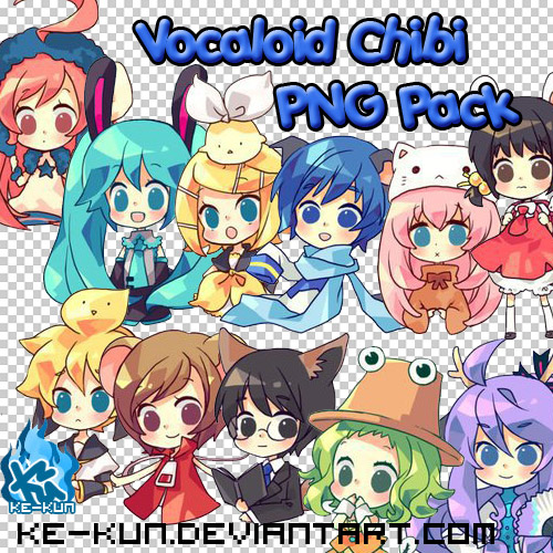 PNG Pack Vocaloid Anime Chibi