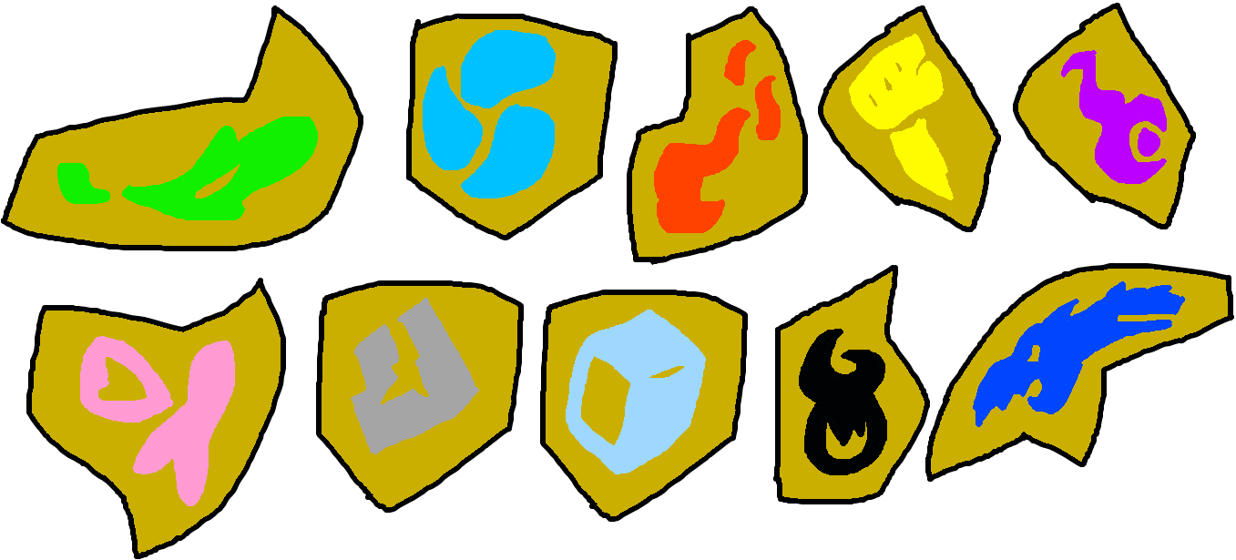 All Galar Badges by multicolorcody on DeviantArt