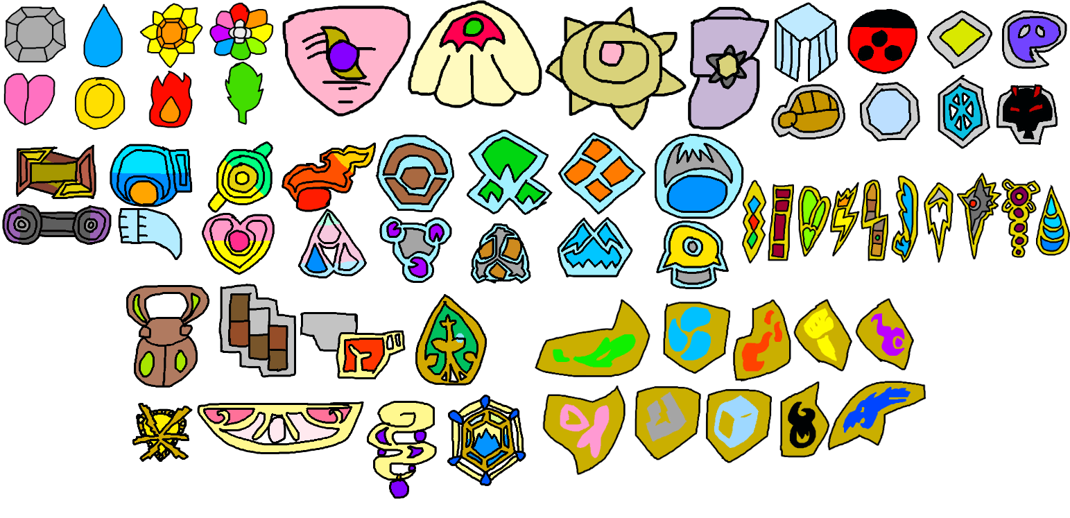 Pokemon Sword - Galar Gym Badges by TheDarkKami on DeviantArt