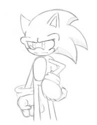 Grumpy sonic