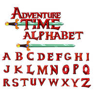 AT font alphabet