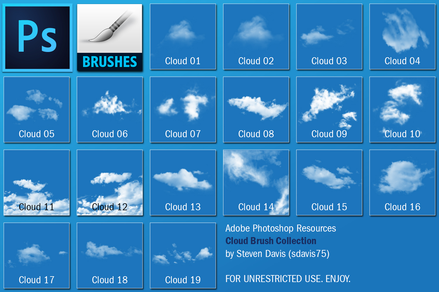  Photoshop Cloud Brushes  by sdavis75 on DeviantArt