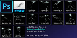 Photoshop Lightning Brushes