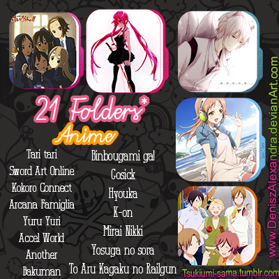 21 FOLDER ANIME SUMMER 2012 AND MORE