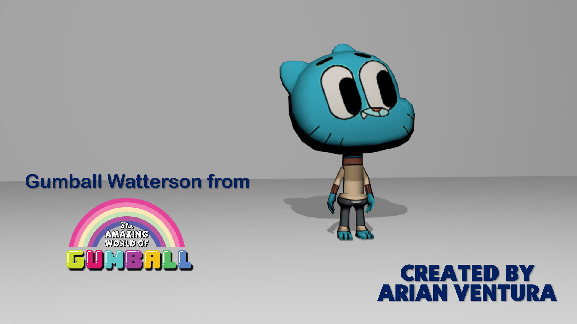 Create A 3D Gumball from The Amazing World of Gumball