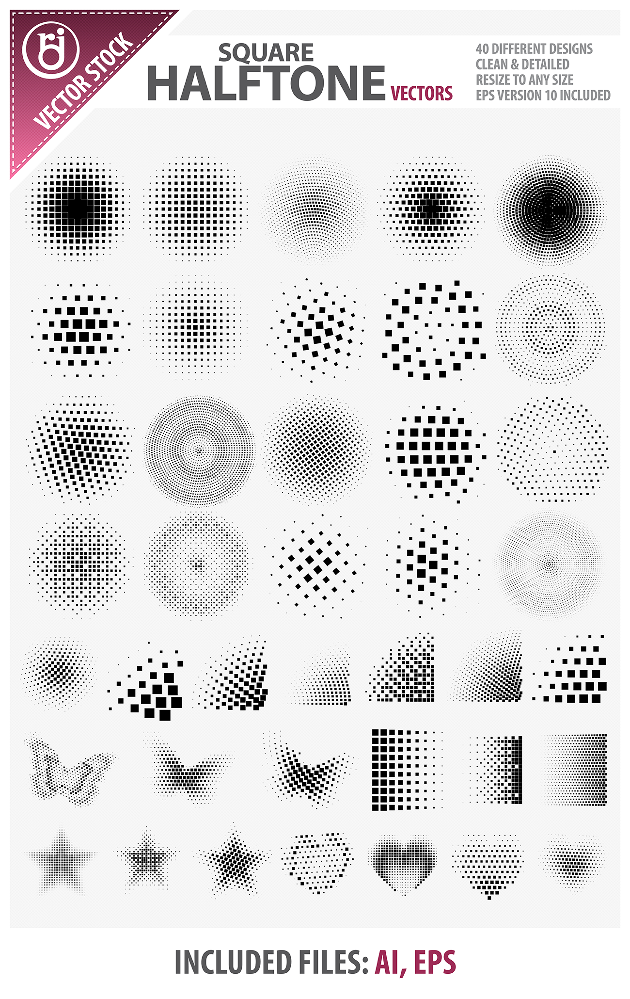 Square Halftone Vectors