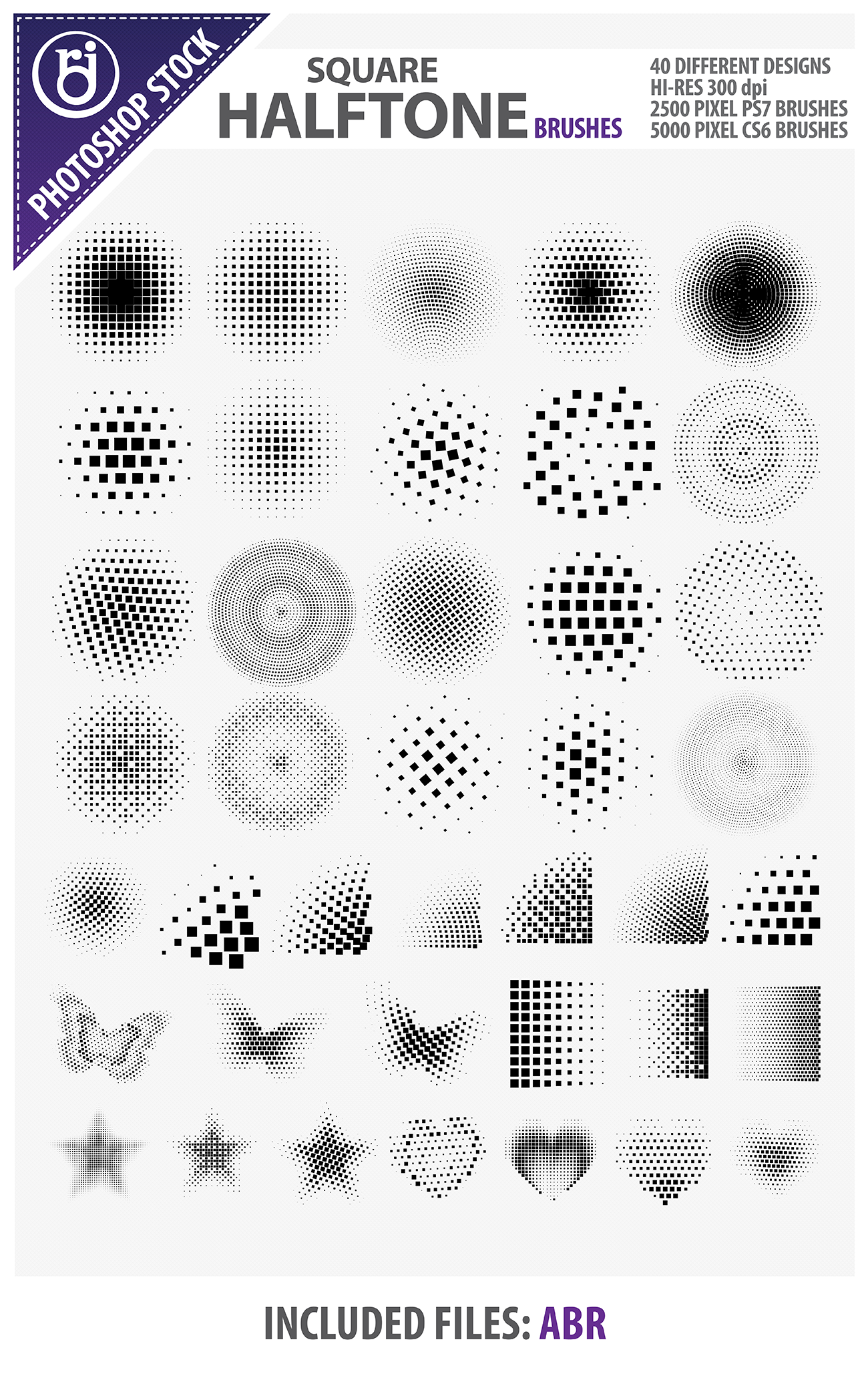 Square Halftone Brushes