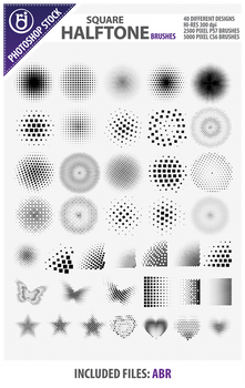 Square Halftone Brushes