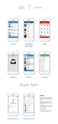 iOS 7 3rd Party App Mockups/Redesigns