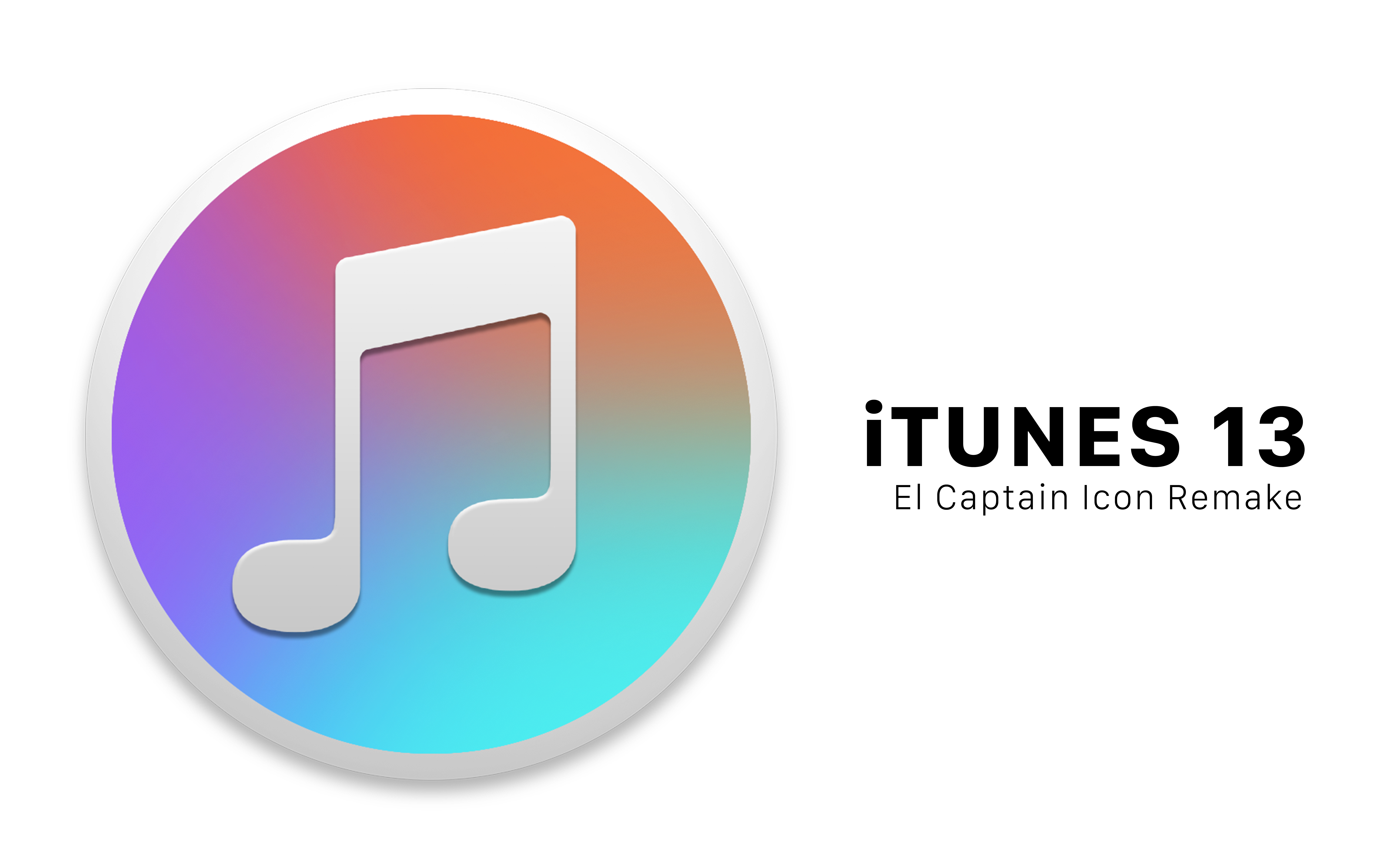iTunes 13 / Apple Music El Captain Icon Remake