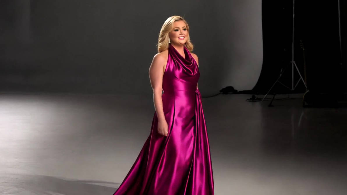 Cowl Neck Halter Gown