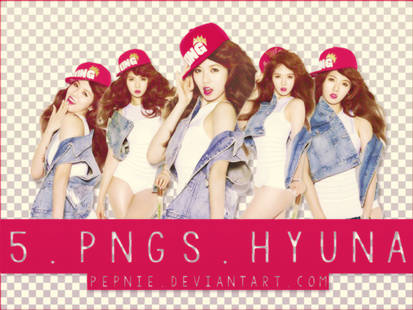 5 PNGs Hyuna