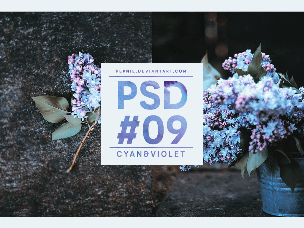 PSD 09 : Cyan n Violet by PEPNIE on DeviantArt