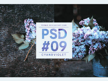 PSD 09 : Cyan n Violet