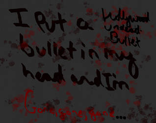 Bullet by Hollywood Undead lyric art c: