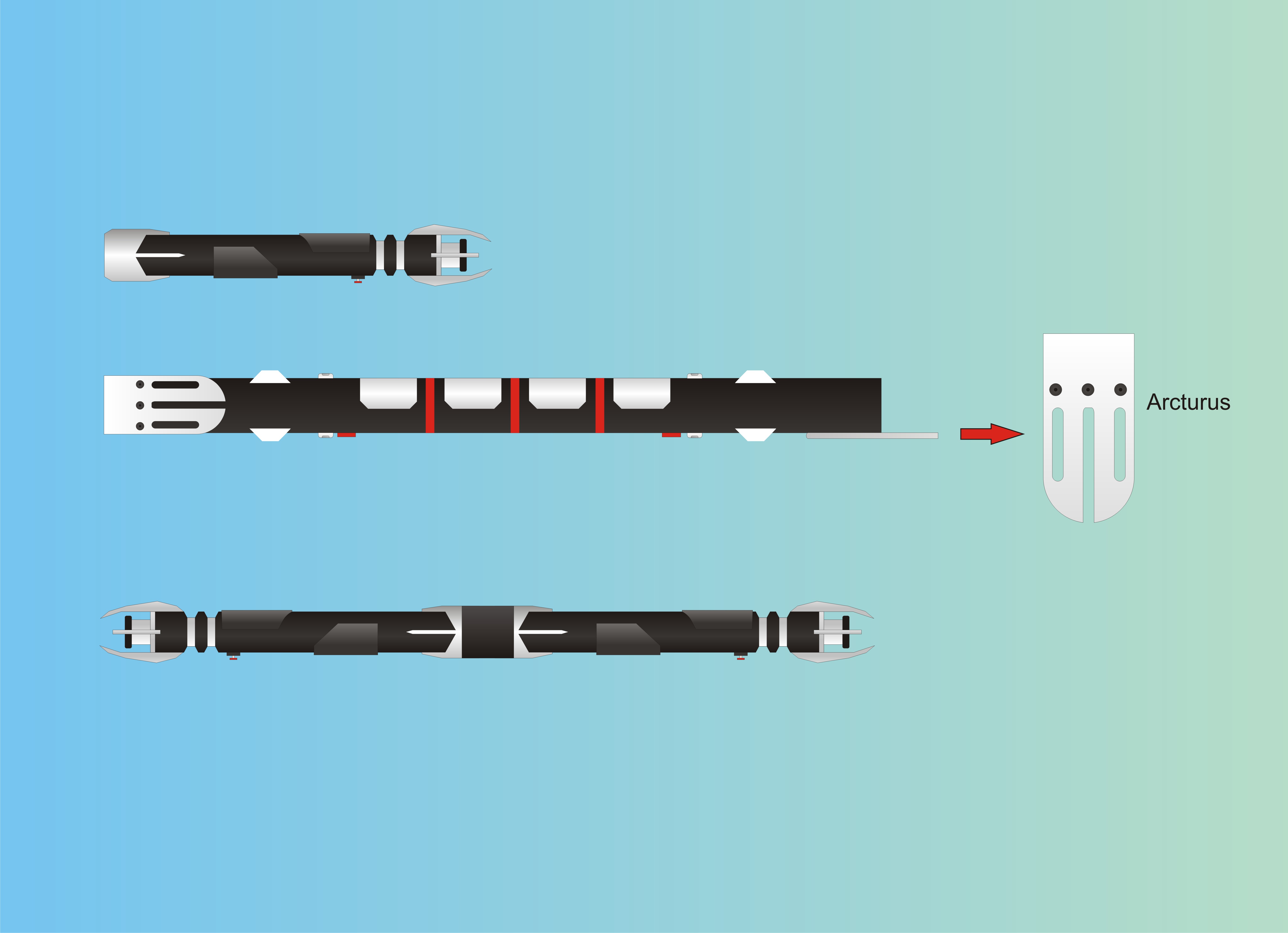 Lightsaber HILT Corel Draw