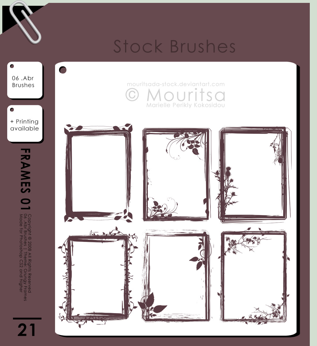 Brush Pack - Grungy Frames 01