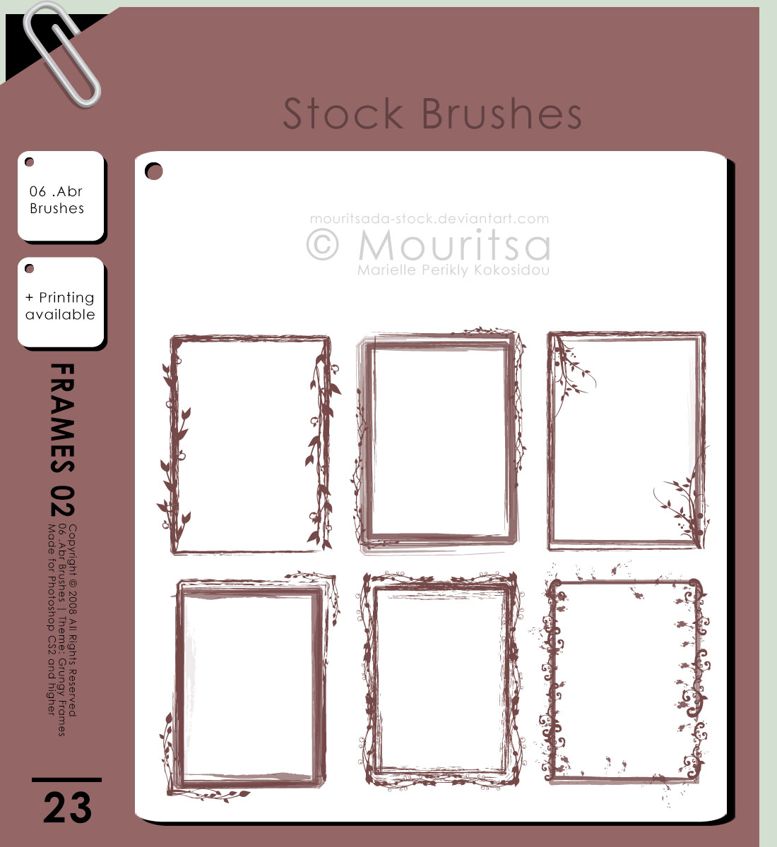 Brush Pack - Grungy Frames 02