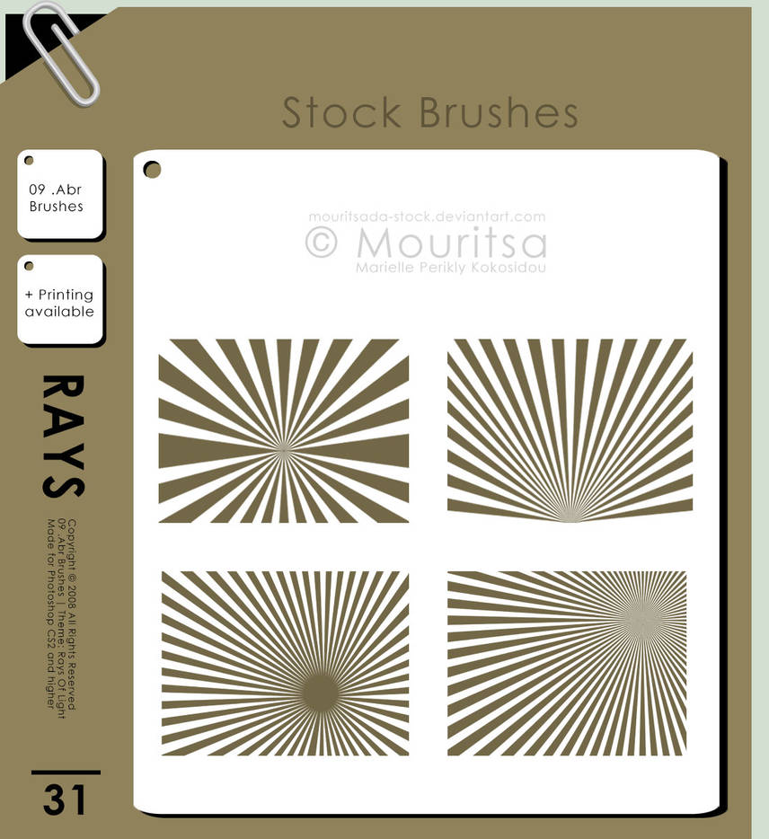 Brush Pack - Rays Of Light by iMouritsa on DeviantArt