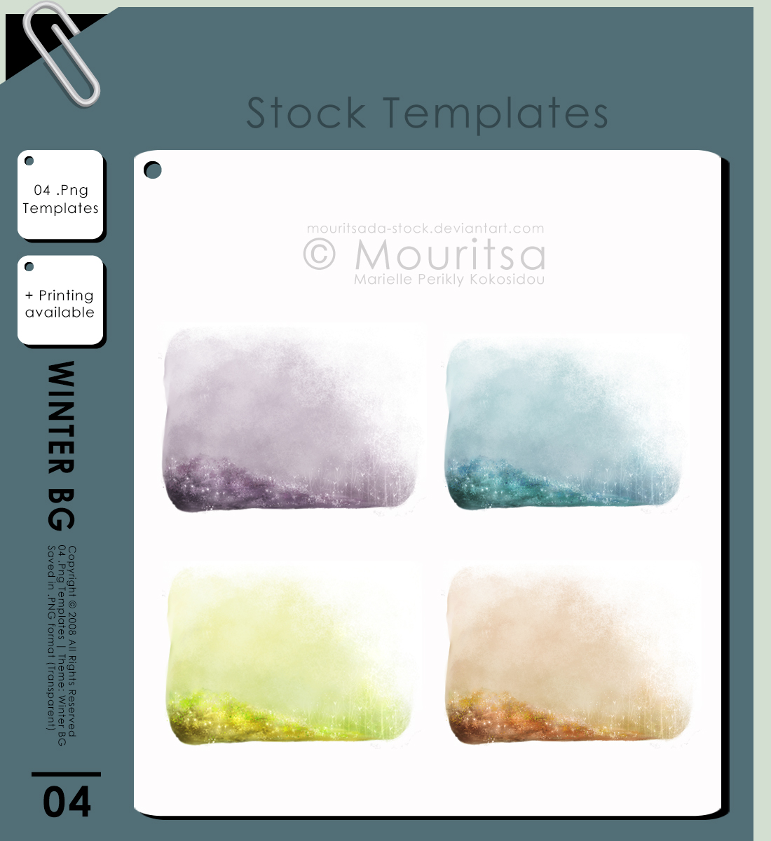 Template Pack - Winter Background