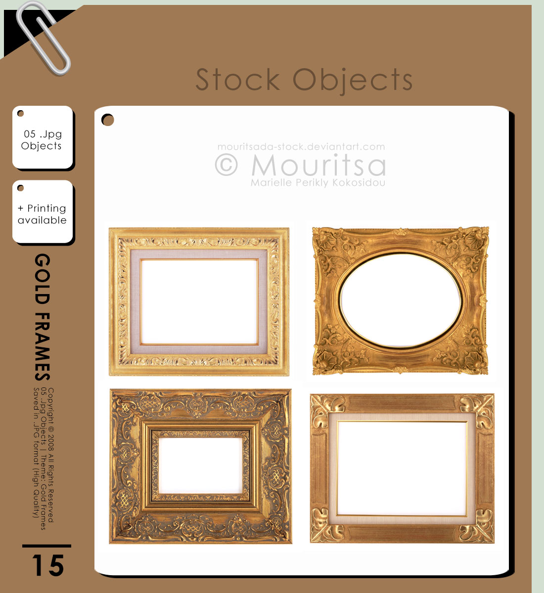 Object Pack - Gold Frames