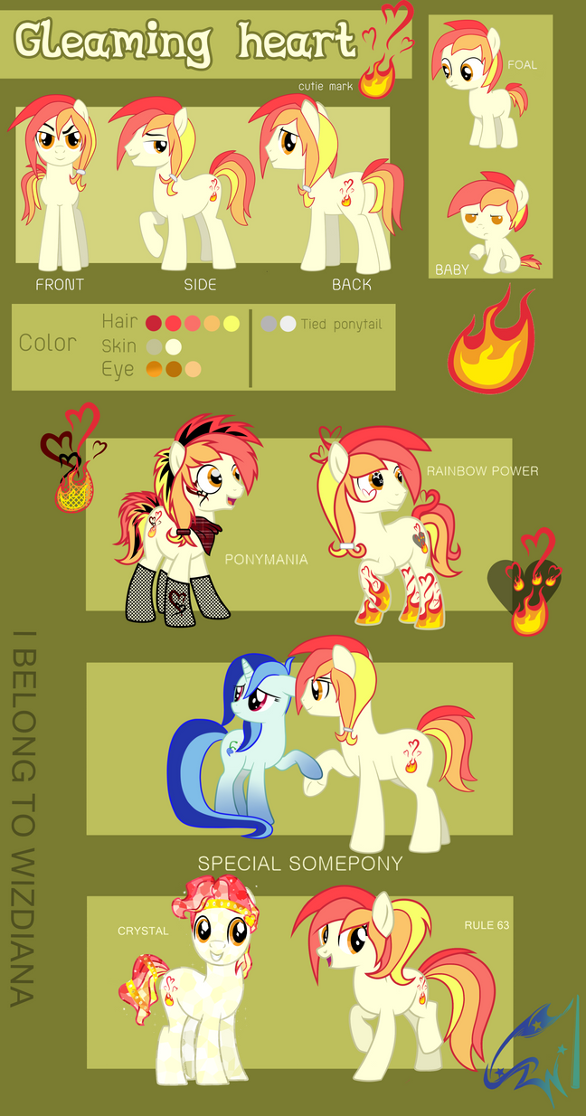 Gleaming Heart Reference Sheet by Wizdiana on DeviantArt