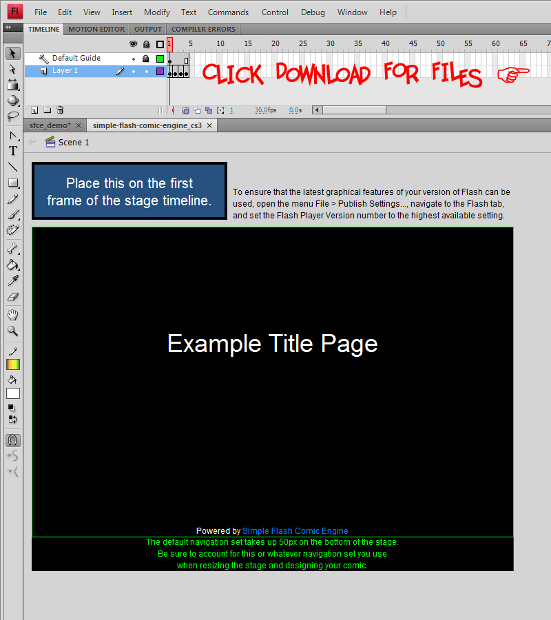 Simple Flash Comic Engine v1.1