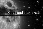 Moon and stars brush