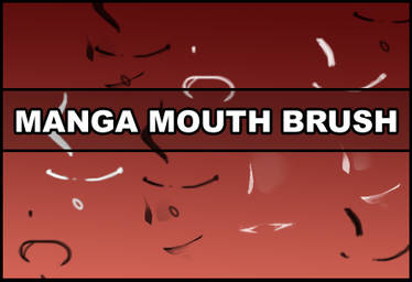 Manga mouth brush