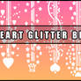 Heart glitter brush